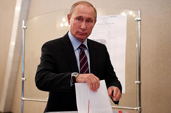 Президент Владимир Путин проголосовал на выборах главы государства