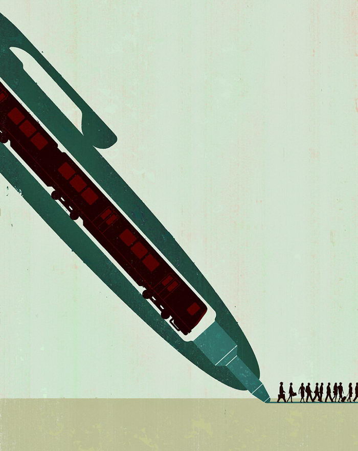 Ироничные иллюстрации: Сатира на развлечения современного мира. 