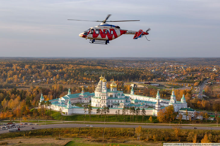 Осенняя Москва с вертолета Путешествия,Россия,фото