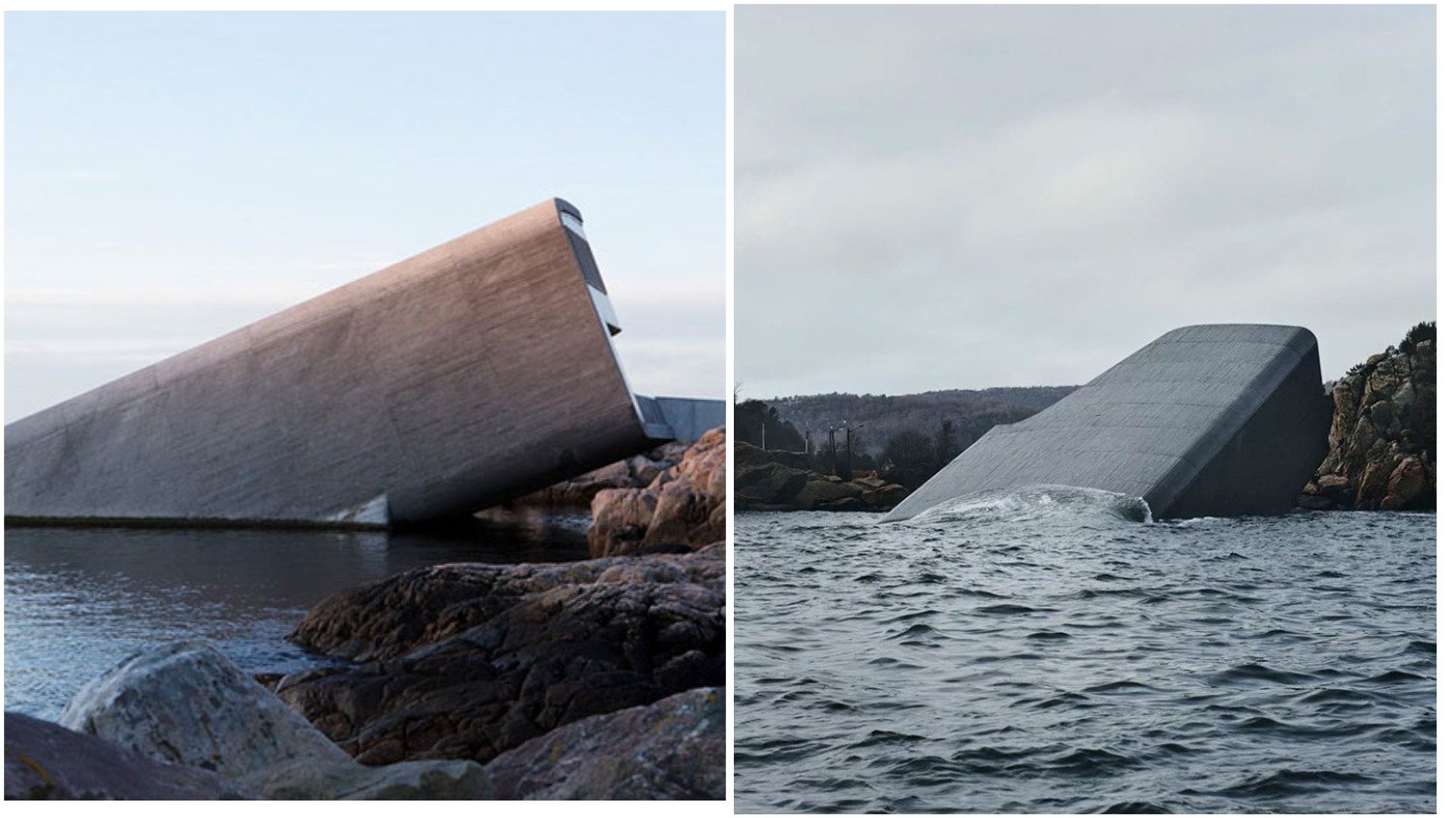 В Норвегии построили подводный ресторан, и он как будто не от этого мира