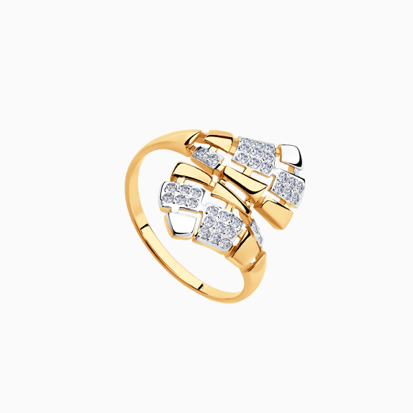 SOKOLOV эксклюзивно для SUNLIGHT: кольцо, розовое золото, фианиты