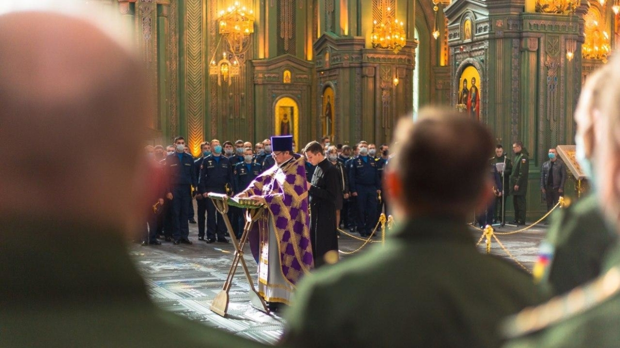 В Главном храме ВС РФ прошел молебен, посвященный пятилетию операции в САР