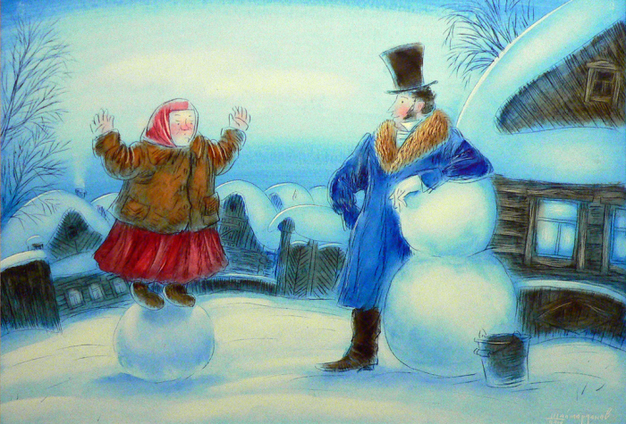 «Арина Родионовна и Александр Сергеевич»: Душевно-шуточная серия картин о поэте и его няне «Арина Родионовна и Александр Сергеевич»: Душевно-шуточная серия картин о поэте и его няне