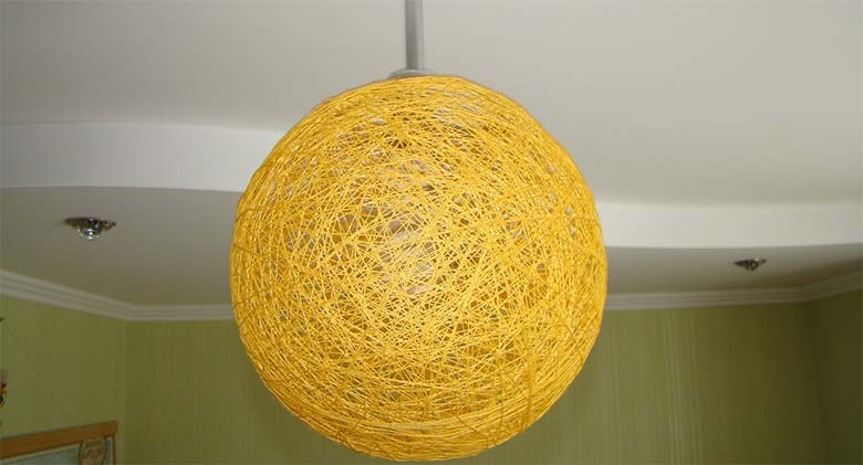 люстра из ниток