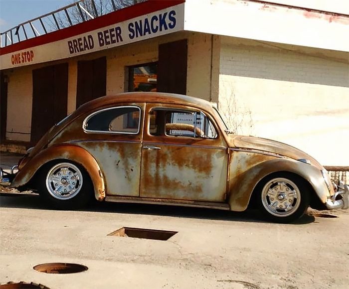 Модная ржавчина: Volkswagen Beetle Rat Look Beetle,Volkswagen,автомода,ржавчина,тюнинг