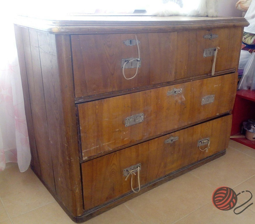 Обновил комод. Как Вам идея? handmake,дерево,поделки своими руками,разное,строительство и ремонт