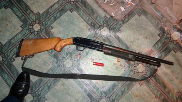 Охотничье ружьё, из которого Александр Григорьев расстрелял напавших на его дом Фото: © L!FE 
