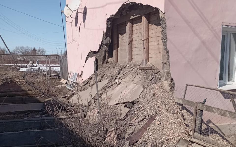В администрации Скопина прокомментировали обрушение стены дома