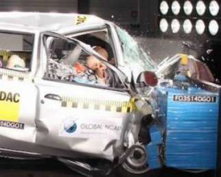 Datsun Go заработал ноль звезд за фронтальный краш-тест (видео)