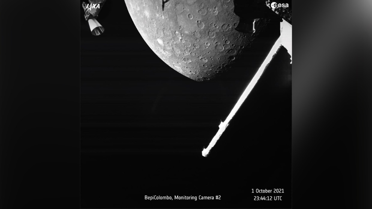 Аппарат BepiColombo передал на Землю первые снимки поверхности Меркурия Аппарат BepiColombo передал на Землю первые снимки поверхности Меркурия Наука