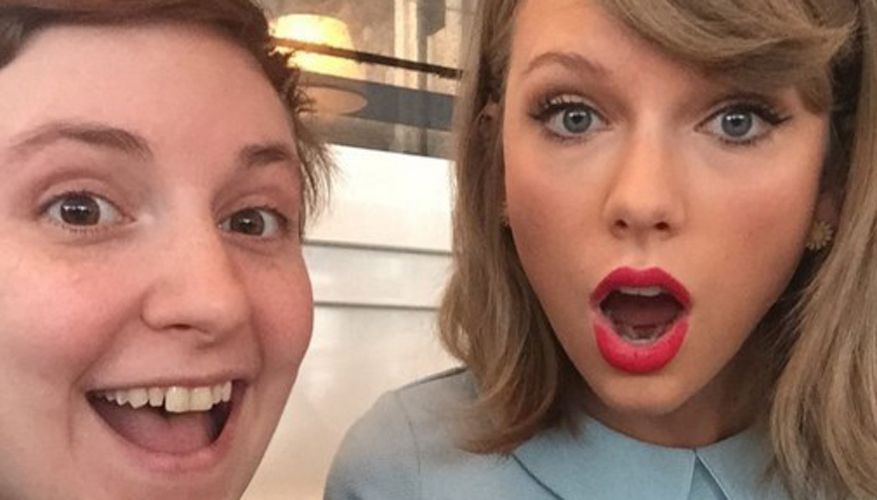 Картинки по запросу taylor swift lena dunham