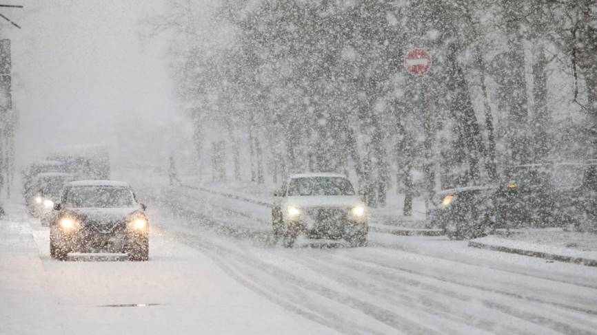 ГИБДД ограничила движение по дороге Нижневартовск — Излучинск из-за мокрого снега