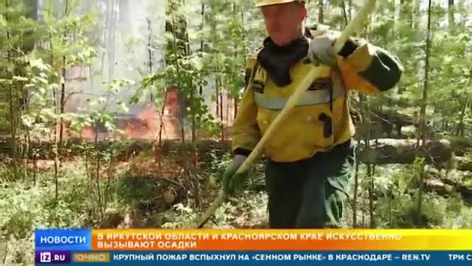 В Сибири вызывают искусственные дожди для борьбы с пожарами