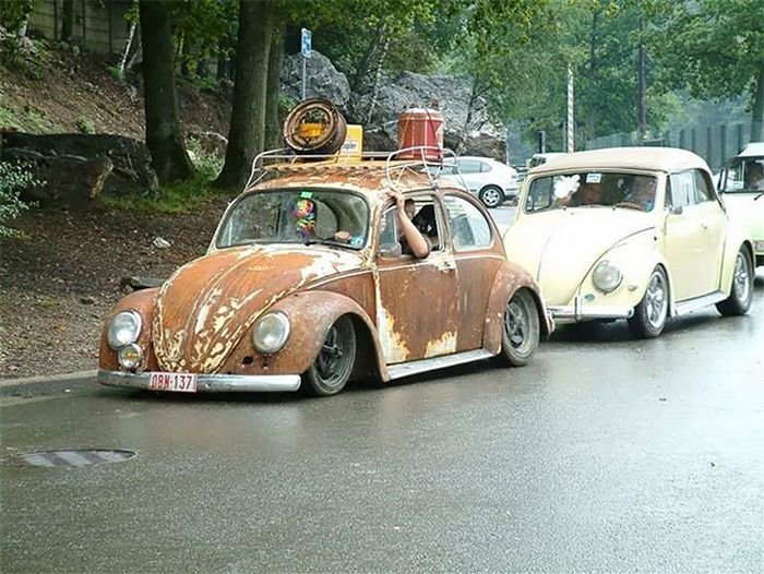 Модная ржавчина: Volkswagen Beetle Rat Look Beetle,Volkswagen,автомода,ржавчина,тюнинг