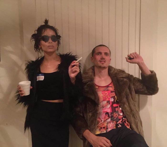 Zoe Kravtiz And Her Boyfriend As Marla And Tyler From Fight Club