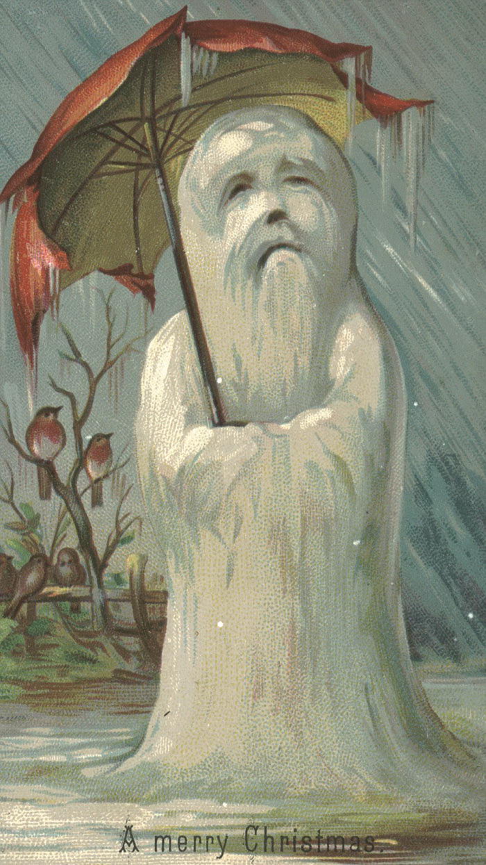 Жуткие рождественские открытки Викторианской Эпохи 