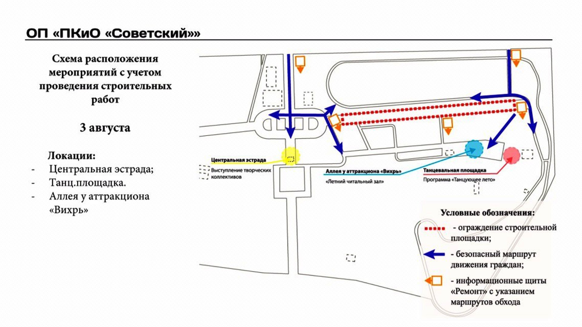 Схема движения на строительной площадке