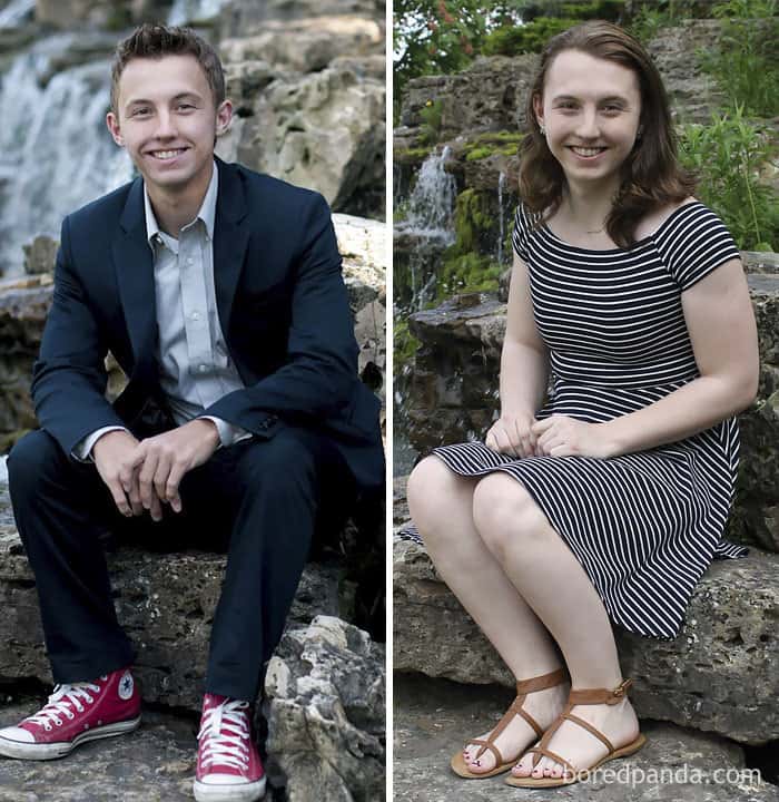 A Friend Helped Me Do A Reshoot Of Some Old Senior Pictures! 10 Months On HRT