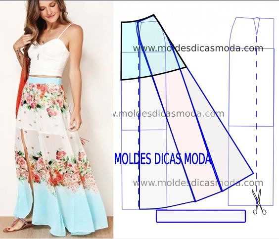 Летняя юбка. Еще одна подборка идей и выкроек для тех, кто шьет. handmake,одежда,шитье