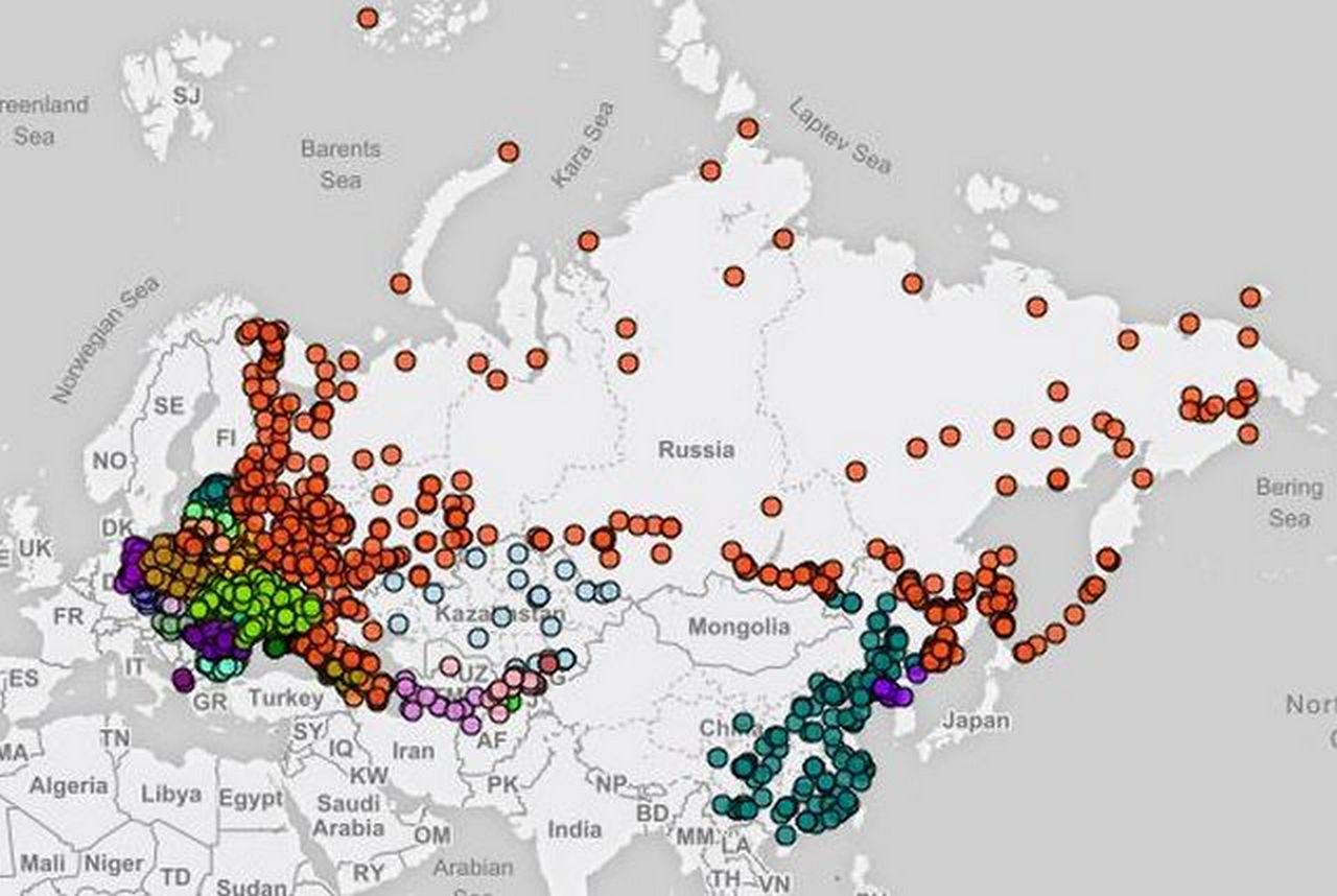 Карта ядерного удара по москве