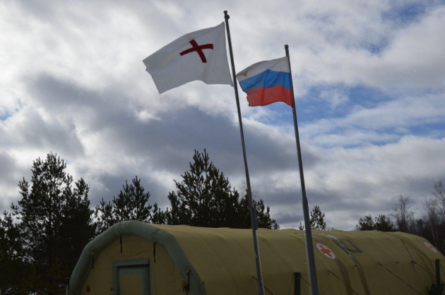 Военные медики развернули полевой госпиталь в Каменке. Пока для проверки прессслужба, интенсивной, единиц, развернули, Также, отделение, хирургия, инфекционное, приемное, больницы, предусмотрено, оборудован, рентгенкабинет, палаты, реанимации, терапииФото, здании, ЗВОЗдание, помощи, возводили