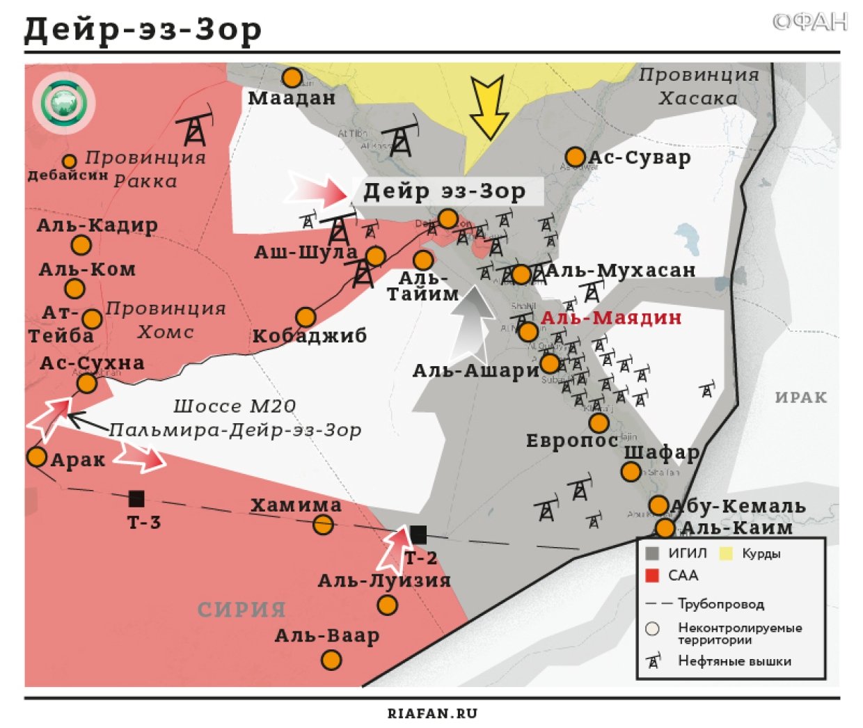 Карта военных действий — Дейр эз-Зор