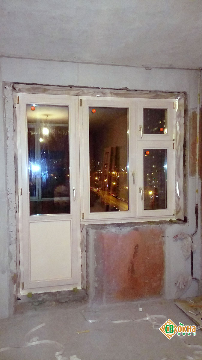 Деревянные окна из лиственницы в Крылатском