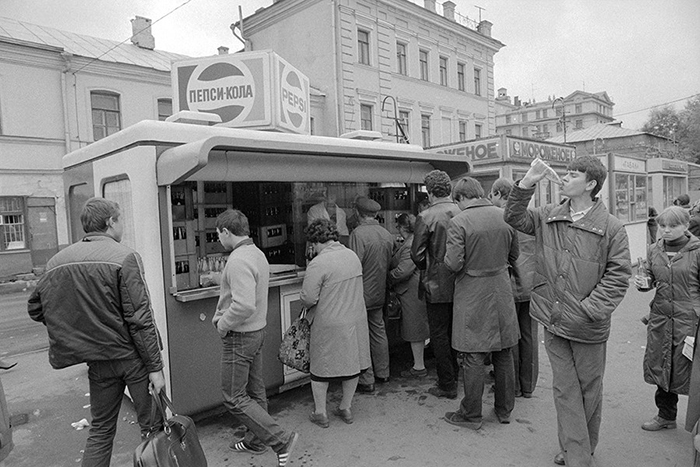 Стенд Pepsi в Москве, 1983 год.