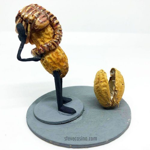 Искусство в арахисе от Стива Касино креатив,скульптуры из арахиса,Хенд мейд