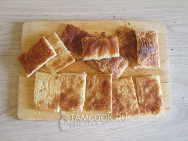Порезать заготовки для пирожного