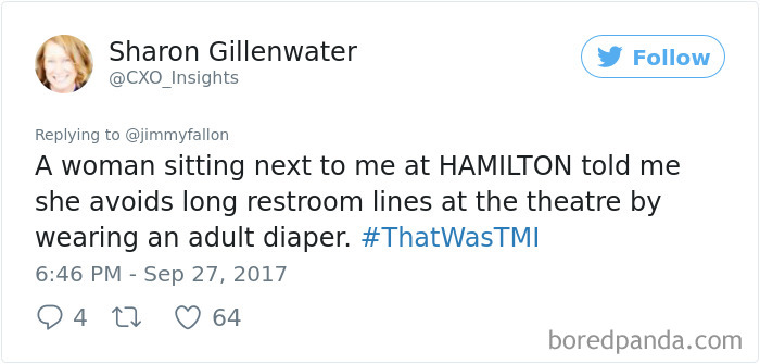 That Was Too Much Information Tweets Jimmy Fallon