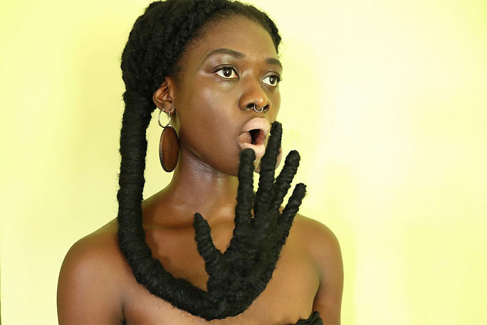 The Ivorian Artist Sculpts Her Hair To Match The Expressions In Her Mind