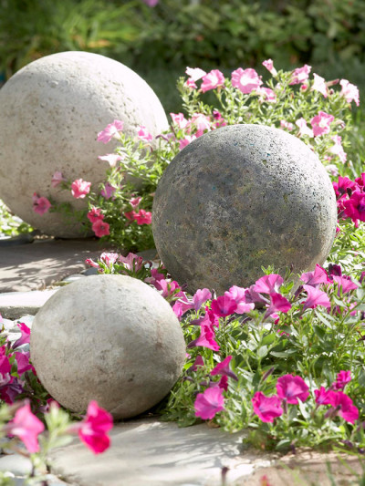 Декоративные шары из цемента для сада. Идеи и мастер-класс (34) (400x533, 103Kb)