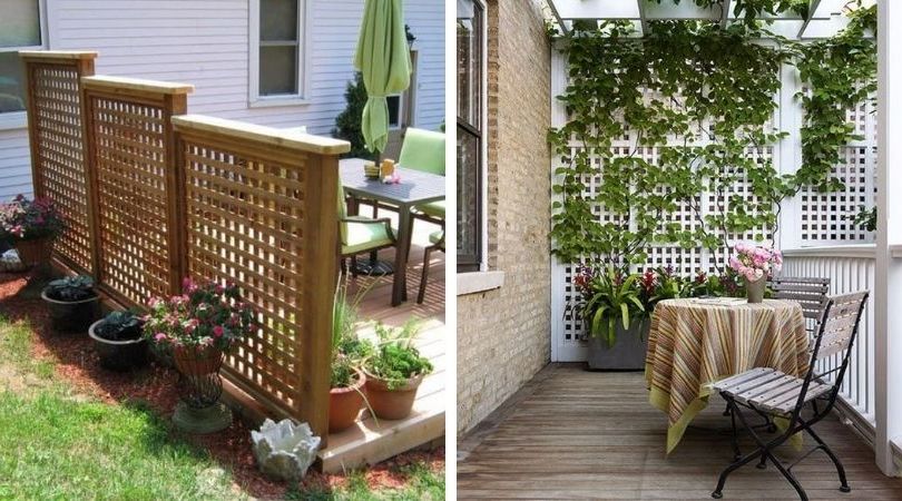 Деликатно закрываемся во дворе от чужих глаз : 60 идей деревянной ширмы