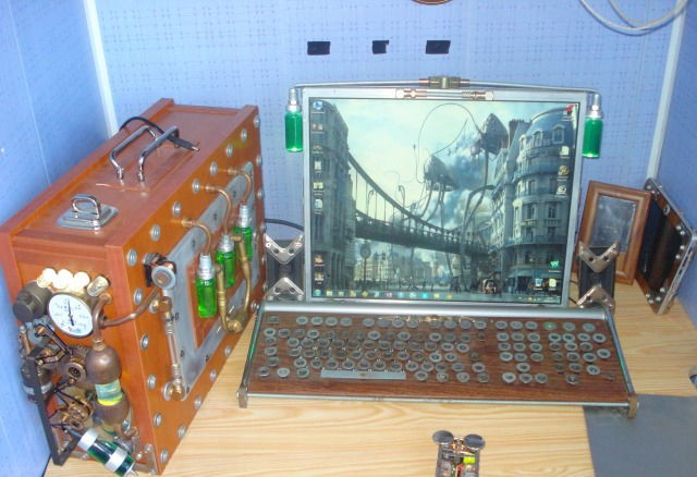 Компьютер handmade компьютер, стимпанк