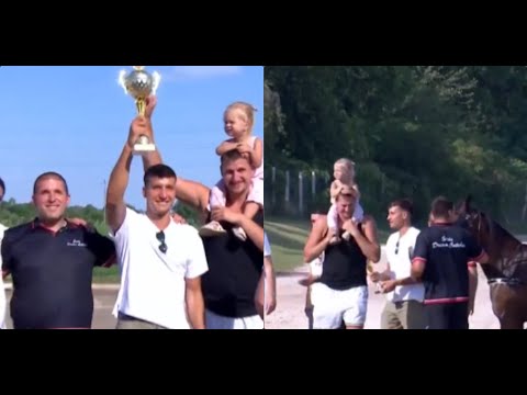 Богдан Богданович поднял трофей, завоеванный лошадью Николы Йокича в Сербии