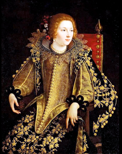 "Портрет сидящей дамы",1620, 128×95 см