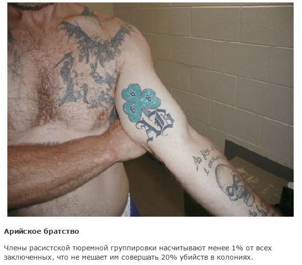 Значения заграничных тюремных тату (15 фото)