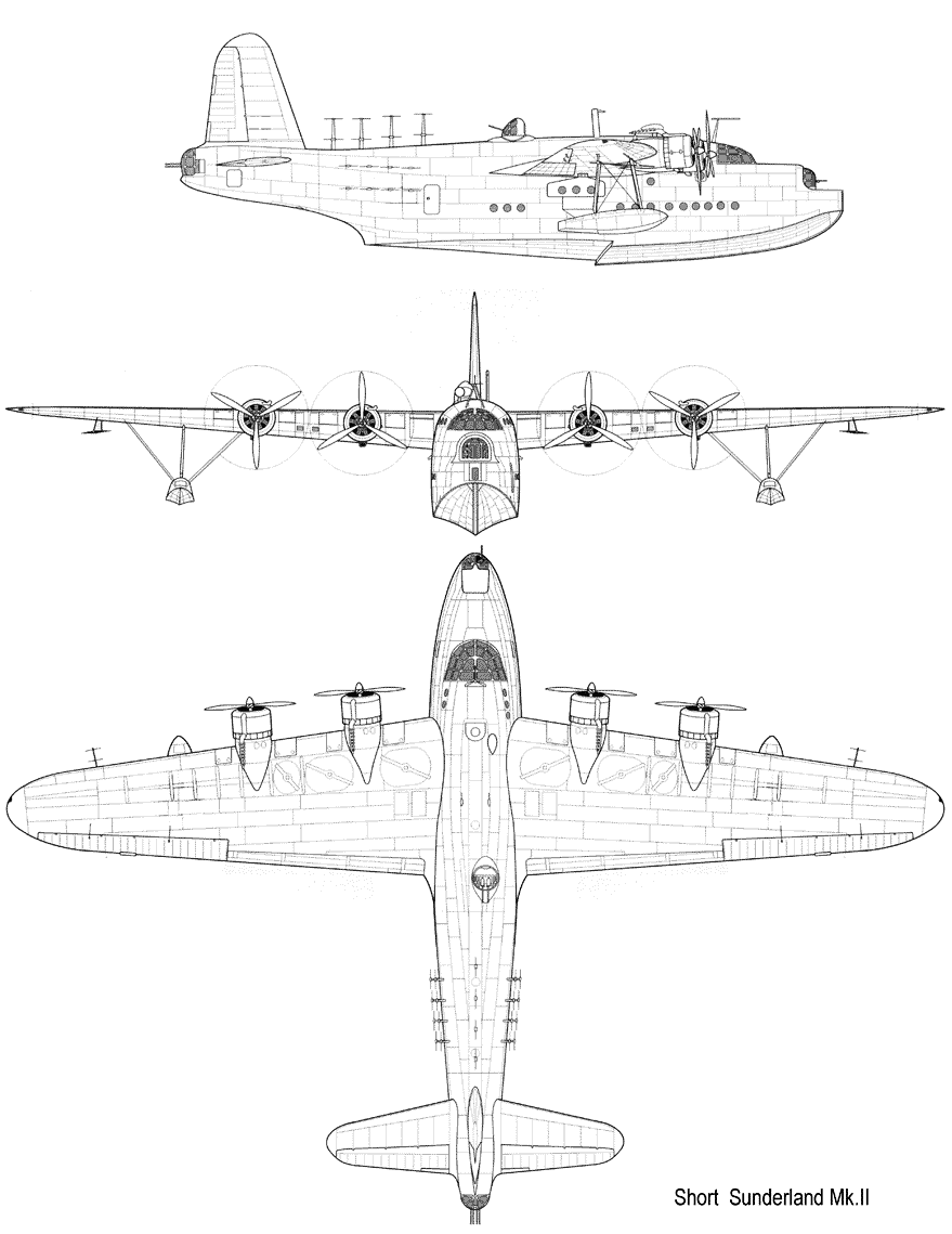 Английская летающая лодка Шорт S.25 