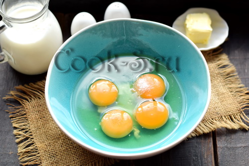 Узнала рецепт идеального омлета – готовится в кастрюле  блюда из яиц,завтрак,омлет