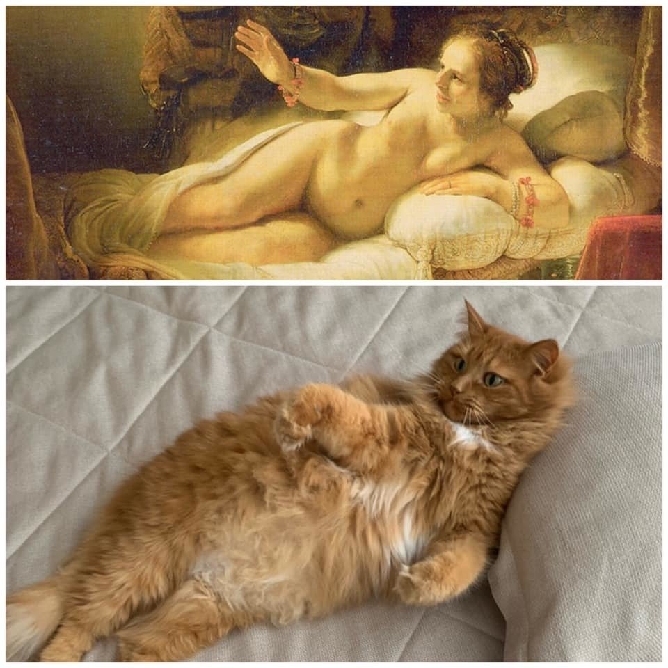 Рембрандт Даная котик