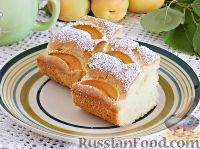 Фото к рецепту: Простой пирог с абрикосами