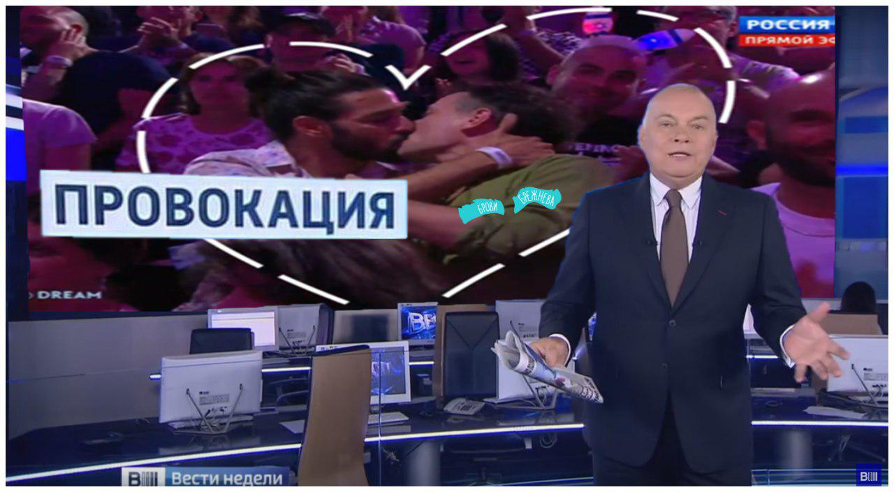Поцеловать Губерниева: трансляция "Евровидения" вогнала в краску Евровидение,общество,россия-1,россияне