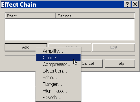 Добавление звуковых эффектов