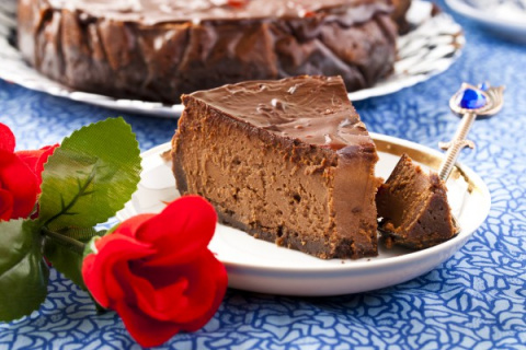 Десерты на Новый год: Шоколадный чизкейк