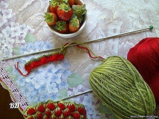Узор «Клубнички» крючком: схема и видео мастер-класс Узор «Клубнички» крючком: схема и видео мастер-класс вязание