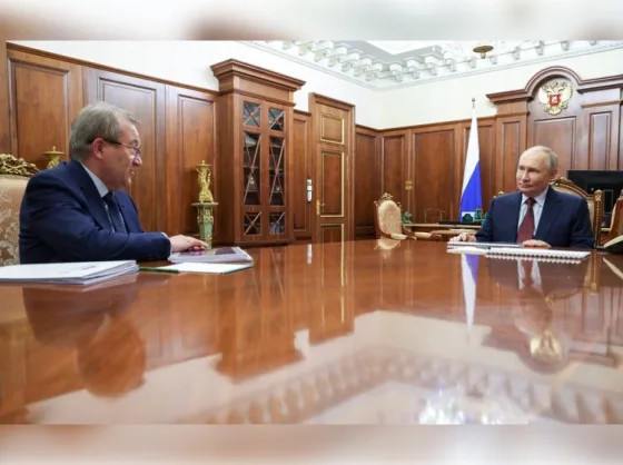 встреча президента РАН Геннадия Красникова с Владимиром Путиным