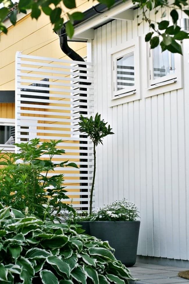 Деликатно закрываемся во дворе от чужих глаз : 60 идей деревянной ширмы для дома и дачи