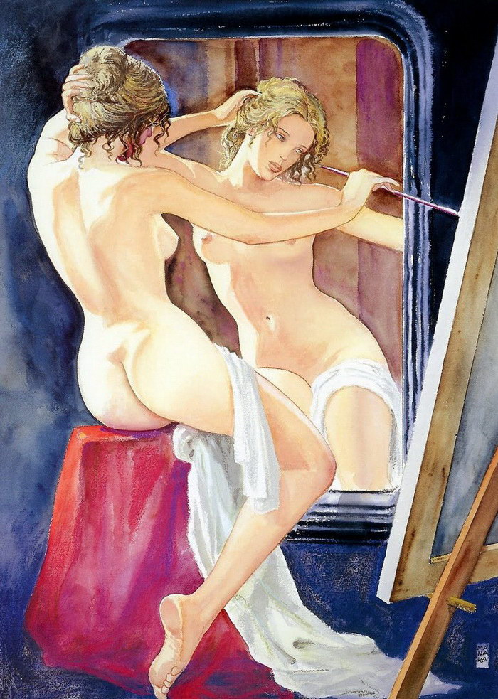 Художники и их музы: Итальянский художник представляет знаменитых живописцев и их моделей Художники и их музы: Итальянский художник представляет знаменитых живописцев и их моделей