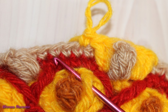 Коврик-сидушка: мастер-класс. Из остатков пряжи Коврик-сидушка: мастер-класс. Из остатков пряжи вязание